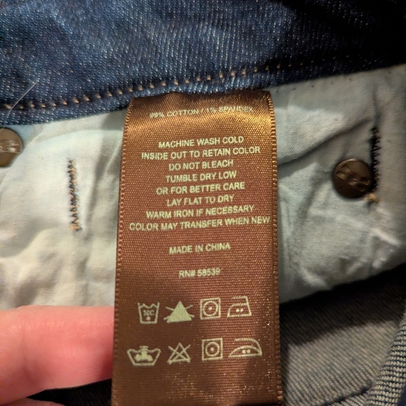 Kut from the Kloth Dark Blue Mid-Rise Shaggy Jeans - Picture 4 of 10